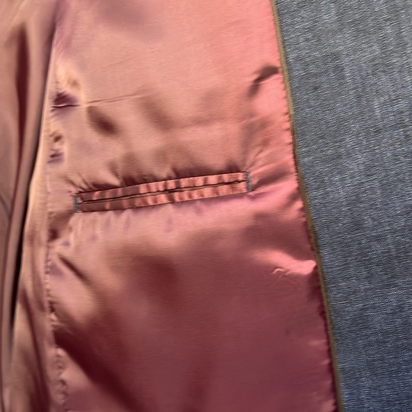 Blue Linen Blazer Jacket Size 42R 100% Linen NWT 42 R - Picture 8 of 11